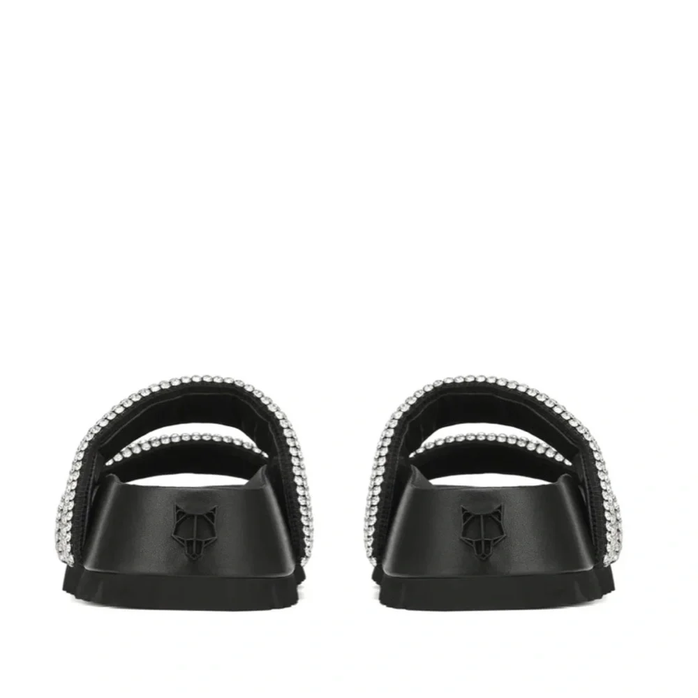 Naked Wolfe Valencia Black Diamond Nylon Slides - Picture 3 of 8